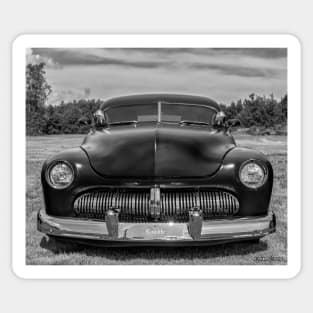 Customized 1950 American Coupe in Black & White Sticker